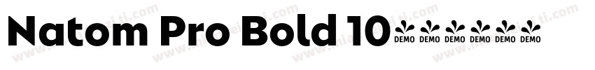 Natom Pro Bold 10字体转换